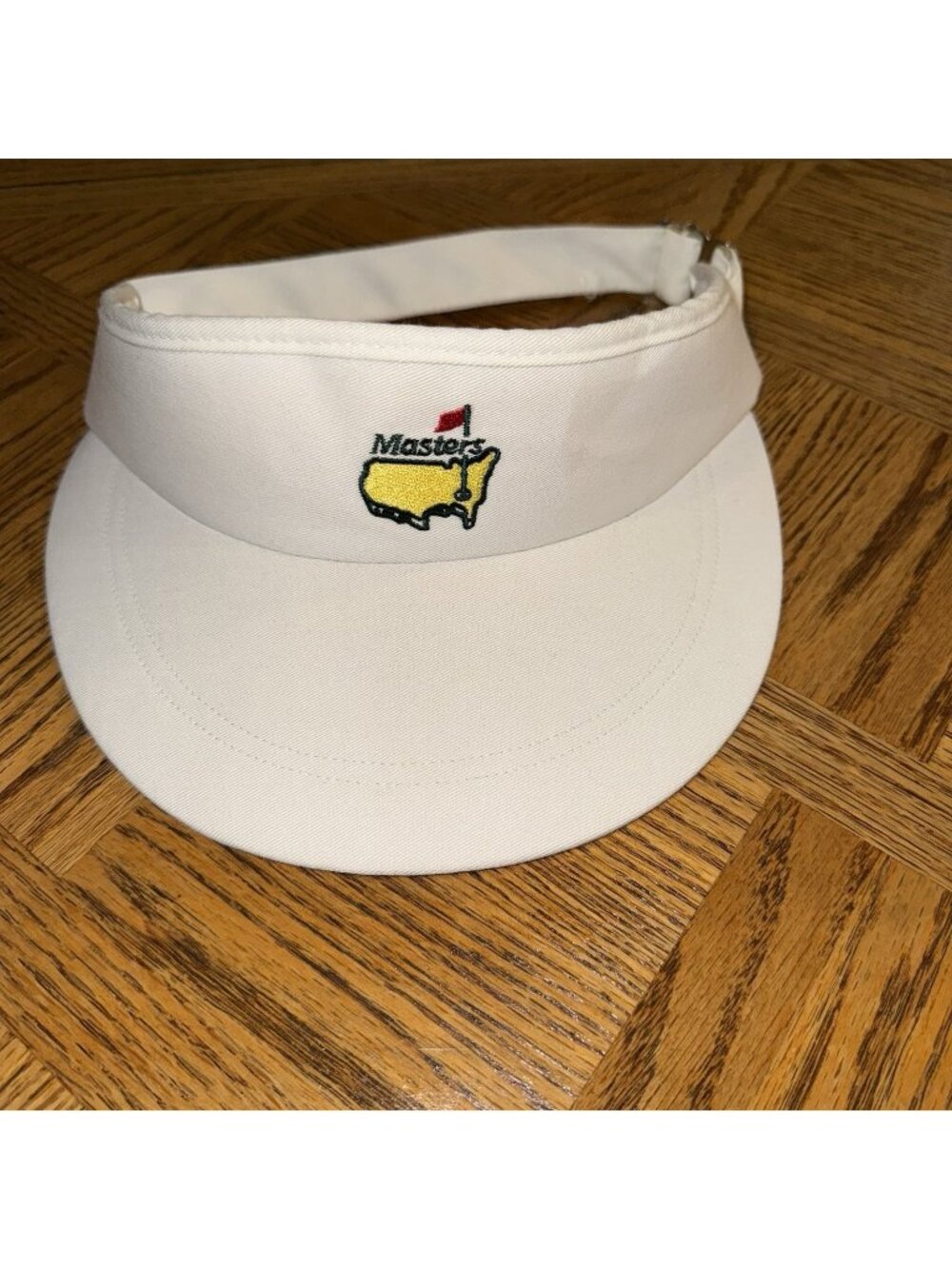 VINTAGE Masters Visor Hat Cap White Slazenger Preowned Golf Augusta National